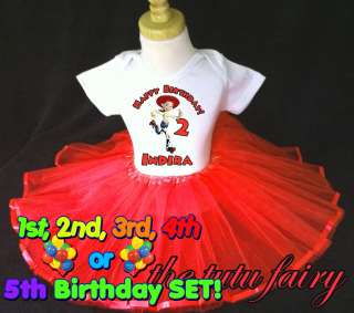 Jessie Cowgirl Birthday shirt personalized name age & red tutu set 