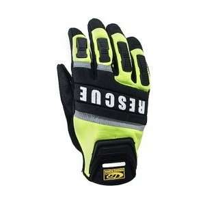  Ringers Gloves Mens Hi Vis Yellow Safety Rescue Gloves 