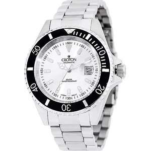 Gents Croton Diver 20ATM Date Watch All Silver CA301157 754425090688 