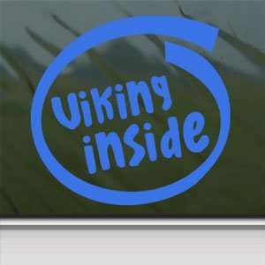  Viking Inside Blue Decal Car Truck Bumper Window Blue 