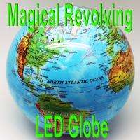 FASCINATING Magical Revolving Earth LED. WATCH VIDEO Blue Globe 