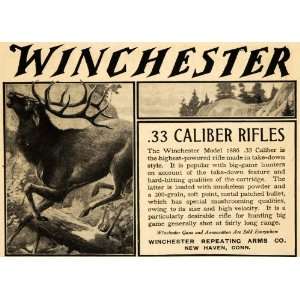 1905 Ad Winchester Repeating Arms Co. Deer Hunting Gun   Original 