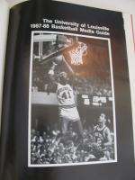Louisville Cardinal Media Guide Book SIGNED Denny Crum  