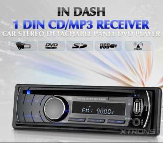XTRONS D12 IN DASH CAR CD DVD PLAYER AUDIO RADIO STEREO 1 DIN 