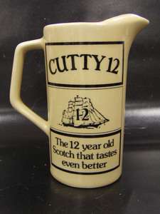 Cutty Sark Whiskey Pitcher Cutty 12 Scotch  
