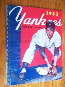 1953 NEW YORK YANKEES Yearbook MICKEY MANTLE  