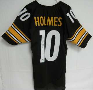 Santonio Holmes Steelers Autographed/Signed Jersey Holmes cert Size L 