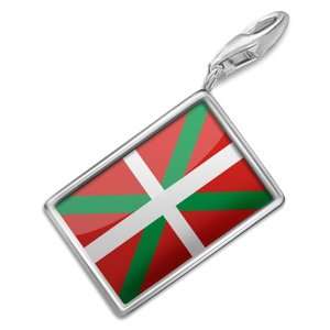 FotoCharms Basque Country Flag region Spain   Charm with Lobster 