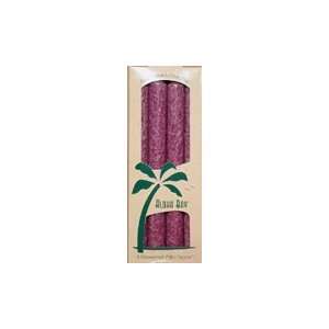  Aloha Bay Palm Tapers Unscented Violet Candles 4 Pack(s 