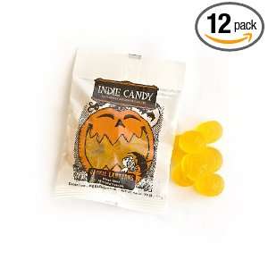 Indie Candy Jack O Lantern Gummi, Mango Flavor, 1.5 Ounce (Pack of 12 