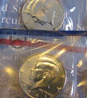1991 P GEM UNC Kennedy Half cut from US Mint Set  