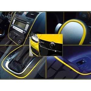 Car Interior or Exterior Molding Trim Decoration Strip (Yellow) For 