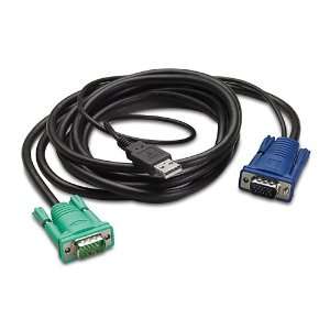  Apc Integrated LCD KVM USB Cable   25FT Electronics