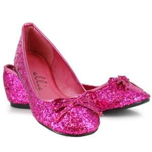 Lets Party By Ellie Shoes Mila Fuschia Glitter Adult Ballet Flats 