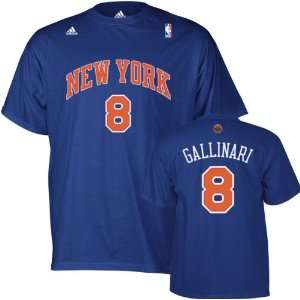 Danilo Gallinari adidas Blue Name and Number New York Knicks T Shirt