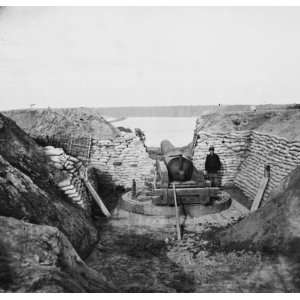   (vicinity). Confederate battery Dantzler 1865 Apr.