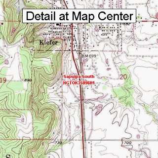  USGS Topographic Quadrangle Map   Sapulpa South, Oklahoma 