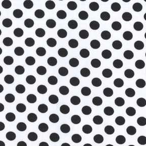 Ta Dot Black and White Dalmation Polka Dots Fabric  