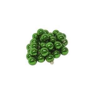  Club Pack of 36 Shiny Dasher Green Glass Ball Christmas 