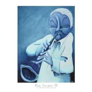  Blue Jazzman IV By Patrick Daughton Highest Quality Art 