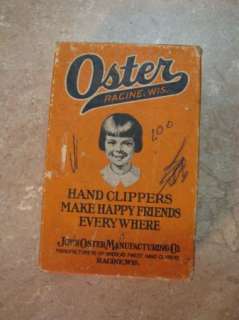 Vintage OSTER HAND CLIPPERS Buker MASTER JR Size 000  