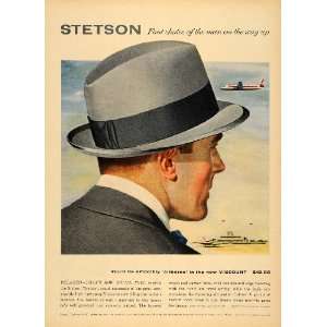 1956 Ad John B Stetson Stetson Viscount Hats Fashion   Original Print 