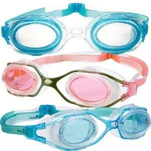  IronGirl Microfit Swim Goggles 3 pack