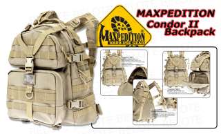 Maxpedition Condor II Hydration Backpack KHAKI 0512K  