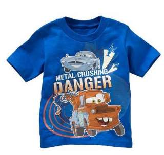 Disney CARS 2 MATER Shirt Tee DANGER 2T 3T 4T  