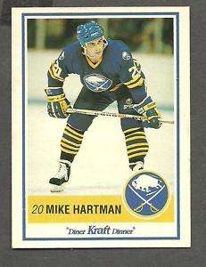 1990 91 Kraft Dinner Buff Sabres Unissued Mike Hartman  