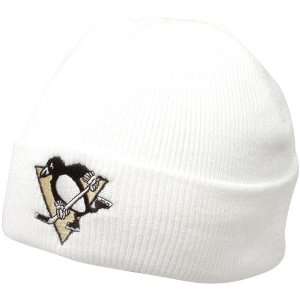   Penguins Youth White Watch Cuffed Knit Beanie