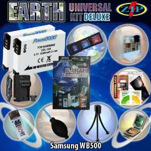  Earth Universal Kit Deluxe for Samsung WB500 includes  2 