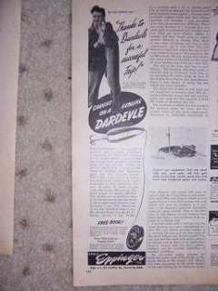 1948 Eppinger Fishing Lure Ad Dardevle Wobble Detroit f  