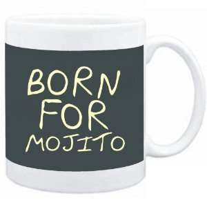    Mug Dark Silver  born for Mojito  Drinks