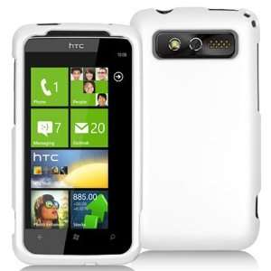    HTC 7 TROPHY T8686 WHITE RUBBERIZED CASE Cell Phones & Accessories