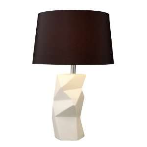  Dimond D1594 Saltillo Table Lamp, Gloss White