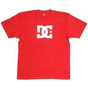  DC Star SS T Shirt   Small/Red/White Automotive