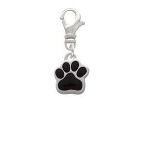  Small Black Paw Clip On Charm Arts, Crafts & Sewing