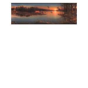   Lake Forest Lodge tRANQUIL EVENINGS BORDER WD4175BLM