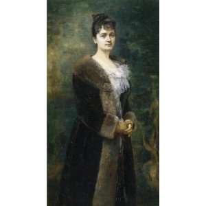   Alfred Stevens   24 x 44 inches   A Portrait of M. 