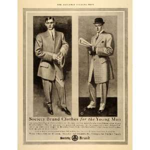 1909 Ad Society Brand Alfred Decker Fashion Apparel   Original Print 