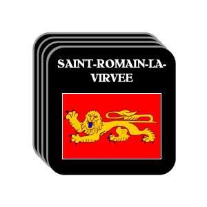 Aquitaine   SAINT ROMAIN LA VIRVEE Set of 4 Mini Mousepad Coasters