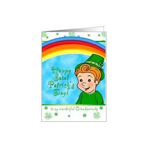  St. Pattys Day Kid   For Grandparents Card Health 
