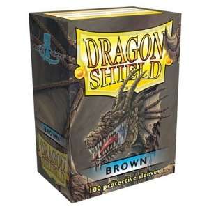  Dragon Shield Brown Standard 100 Card Sleeves Toys 