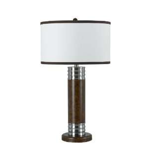 Cal Lighting BO 964TB Safford Table Lamp, Sable Silver  