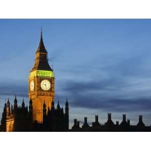 com Big Ben at Dusk, Houses of Parliament, UNESCO World Heritage Site 