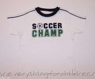 Boys GYMBOREE Soccer Camp shirt 2T NWT t champ white  