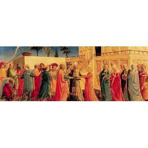  Hand Made Oil Reproduction   Fra Angelico   24 x 8 inches 