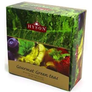 GOURMET COLLECTION (Green Tea) HYSON, 60 Teabags and 6 Flavors in 