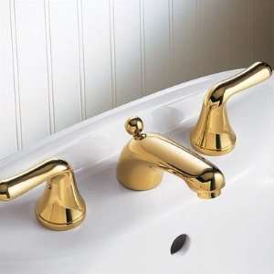 Colony Soft Widespread Bathroom Faucet with Metal Lever Handles and 
